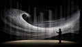 Innovative image where camera shutters transform into musical notes, playing a symphony