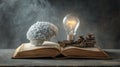 Innovative Knowledge Light Bulb Concept for Creative Ideas Royalty Free Stock Photo
