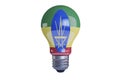 Bright LED Light Bulb with the Emblem of Ethiopia for Energy-Saving Solutions Royalty Free Stock Photo