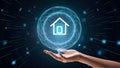An innovative living space illustrating the integration of smart home technology, emphasizing convenience and efficiency