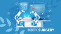 Innovative Robotic Surgery Medical Flat Poster
