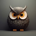 Innovative Page Design: Playful Still Lifes Of A Rubber Owl On Grey Background