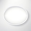 Innovative Page Design White Oval Object On Grey Background