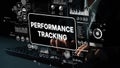 Innovative Performance Tracking Technology for Data Analysis and Business Intelligence in Digital Environments Royalty Free Stock Photo