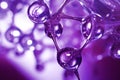 Innovative Purple cosmetic molecules. Generate Ai