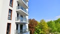 Modern residential apartment house architecture in europe.