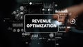 Innovative Revenue Optimization Strategies in a Digital Age with Modern Data Visualization Techniques. Asymptotic smart Royalty Free Stock Photo