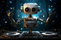 Innovative Robot DJ. Generate Ai