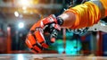 Innovative robotic glove in high-tech engineering environment
