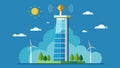 An innovative skyscr is created by analyzing data on wind patterns and solar radiation to determine the most efficient