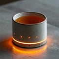 Innovative Smart Mug Keeping a Beverage Warm Royalty Free Stock Photo