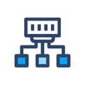 Innovative Subnet Design Icon Royalty Free Stock Photo
