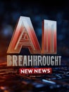 Innovative Technology Emerges in Artificial Intelligence News Update Featuring AI Breakthrough Announcement Royalty Free Stock Photo