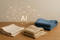 Innovative Textiles and Artificial Intelligence: Exploring the Intersection of Fabric Royalty Free Stock Photo
