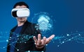Innovative Virtual Reality Experience Representing Home Cloud Computing and Server Technology for Modern Digital Royalty Free Stock Photo