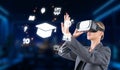 Innovative Virtual Reality Technology Transforming Online Education and Enhancing Learning Experiences for Students and Royalty Free Stock Photo