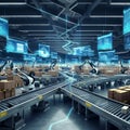 Innovative Warehousing: Automated Conveyor Systems Optimizing Smart Supply Chain.