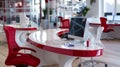 Innovative workspace designs enhance modern offices.