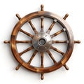 Innovative Yacht Wheel Design With Symbolic Elements