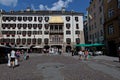 The Neuer Hof, ancient palace of the counts of Tyrol with the famous Golden Roof (Goldenes Dachl). Royalty Free Stock Photo