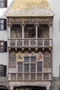 Goldenes Dachl ( Golden Roof), decorative balcony, Innsbruck Austria Royalty Free Stock Photo