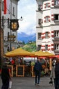 Innsbruck Street.Austria. Royalty Free Stock Photo