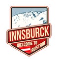 Innsburck travel sticker Royalty Free Stock Photo