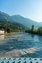 Innsteg bridge in Innsbruck, Upper Austria Royalty Free Stock Photo