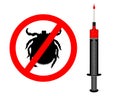 Inoculation against ticks Royalty Free Stock Photo