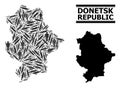 Inoculation Mosaic Map of Donetsk Republic