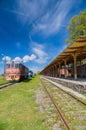 Inoperative railway station in Haapsalu, Estonia Royalty Free Stock Photo