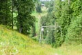 Inoperative rusty ski lift Royalty Free Stock Photo