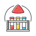 inorganic chemistry color icon vector illustration