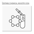 Inorganic chemistry line icon