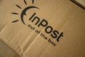 Inpost brand logo. Pack with InPost logo and sign