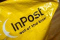 Inpost brand logo. Pack with InPost logo and sign