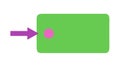 Input Arrow Icon Pointing to a Field for Data Entry UI. vector design Generative AI Royalty Free Stock Photo