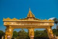 The input gate. Mya Tha Lyaung Reclining Buddha. Bago. Myanma. Burma.