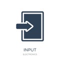 input icon in trendy design style. input icon isolated on white background. input vector icon simple and modern flat symbol for