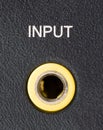 Input Jack Royalty Free Stock Photo