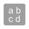 Input Latin Lowercase icon vector image.