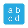 Input Latin Lowercase icon vector image.