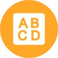 Input Latin Uppercase icon vector image.