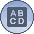 Input Latin Uppercase icon vector image.