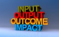 input output outcome impact on blue