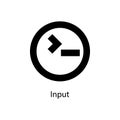 input sign icon. Element of minimalistic icon for mobile concept and web apps. Signs and symbols collection icon for websites, web