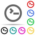 Input sign multi color style icon. Simple thin line, outline vector of web icons for ui and ux, website or mobile