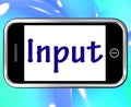 Input Smartphone Means Online Advice