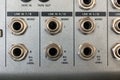 Input Sockets of the Audio Mixer.