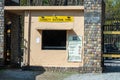 Inquiry office at dhangari or main entry gate to enter dhikala zone of jim corbett national park or tiger reserve, uttarakhand